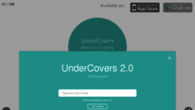 What Undercoversapp.com website looked like in 2016 (8 years ago)