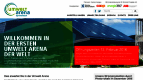 What Umweltarena.ch website looked like in 2016 (8 years ago)