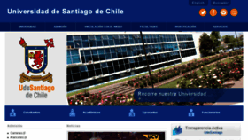 What Udesantiago.cl website looked like in 2016 (8 years ago)