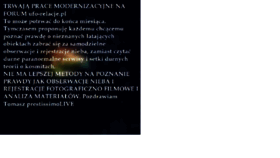 What Ufo-relacje.pl website looked like in 2016 (8 years ago)