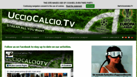 What Ucciocalcio.tv website looked like in 2016 (8 years ago)