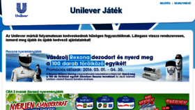 What Unileverjatek.hu website looked like in 2016 (8 years ago)