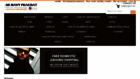 What Usnavypeacoat.com website looked like in 2016 (8 years ago)