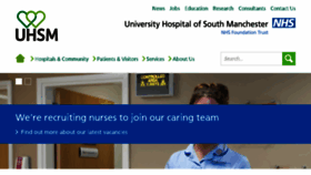 What Uhsm.nhs.uk website looked like in 2016 (8 years ago)