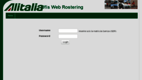 What Ufiswebrostering.alitalia.it website looked like in 2016 (8 years ago)