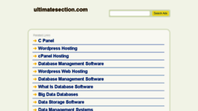 What Ultimatesection.com website looked like in 2016 (9 years ago)