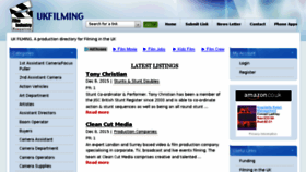 What Ukfilming.co.uk website looked like in 2016 (8 years ago)