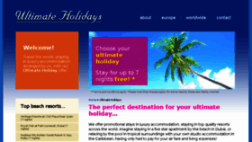 What Ultimateholidays-worldwide.com website looked like in 2016 (8 years ago)