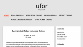 What Ufor.org website looked like in 2016 (8 years ago)