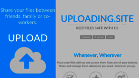 What Uploading.site website looked like in 2016 (8 years ago)