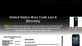What Unitedstates-areacodes.com website looked like in 2016 (8 years ago)