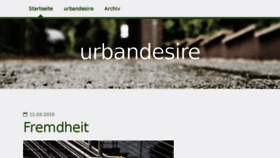 What Urbandesire.de website looked like in 2016 (8 years ago)