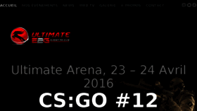 What Ultimate-arena.org website looked like in 2016 (8 years ago)