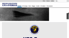 What Ufo.se website looked like in 2016 (8 years ago)