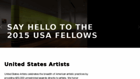 What Unitedstatesartists.org website looked like in 2016 (8 years ago)
