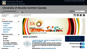 What Univerano.ua.es website looked like in 2016 (8 years ago)