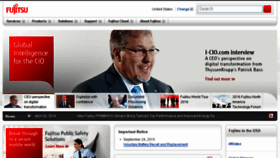 What Us.fujitsu.com website looked like in 2016 (8 years ago)