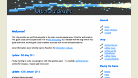 What Ultraguide.net website looked like in 2016 (8 years ago)