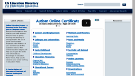 What Useducationdirectory.com website looked like in 2016 (8 years ago)
