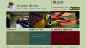 What Universodacor.com.br website looked like in 2016 (8 years ago)