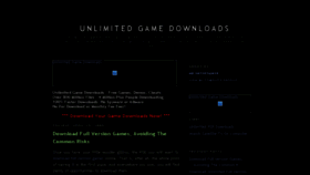 What Unlimited-gamedownloads.blogspot.com website looked like in 2016 (8 years ago)