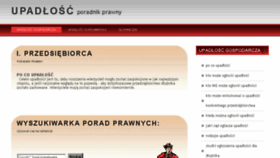 What Upadlosc.edu.pl website looked like in 2016 (8 years ago)