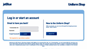 What Uniformshop.jetblue.com website looked like in 2016 (8 years ago)