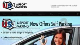 What Us1airportparking.com website looked like in 2016 (8 years ago)