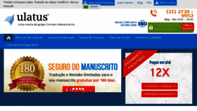 What Ulatus.com.br website looked like in 2016 (8 years ago)