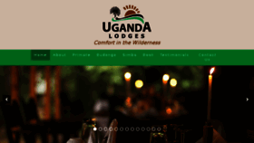 What Ugandalodges.com website looked like in 2016 (8 years ago)