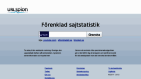 What Urlspion.se website looked like in 2016 (8 years ago)