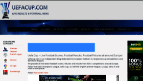 What Uefacup.com website looked like in 2016 (8 years ago)
