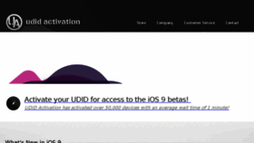 What Udidregistration.net website looked like in 2016 (9 years ago)
