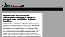 What Ultrasportsbet.com website looked like in 2016 (8 years ago)