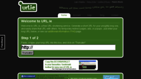 What Url.ie website looked like in 2016 (7 years ago)