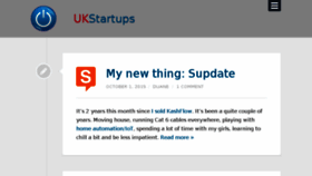 What Ukstartups.com website looked like in 2016 (8 years ago)