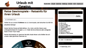 What Urlaubmitgewinn.de website looked like in 2016 (7 years ago)