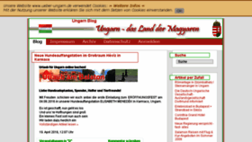 What Ueber-ungarn.de website looked like in 2016 (7 years ago)