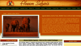 What Ugandasafarisafrica.com website looked like in 2016 (7 years ago)
