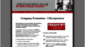 What Ukcorporator.co.uk website looked like in 2016 (7 years ago)