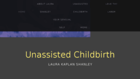 What Unassistedchildbirth.com website looked like in 2016 (7 years ago)