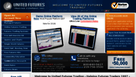 What Unitedfutures.com website looked like in 2016 (7 years ago)