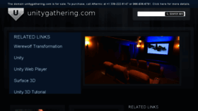 What Unitygathering.com website looked like in 2016 (7 years ago)