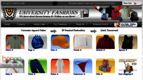 What Universityfashions.com website looked like in 2016 (7 years ago)