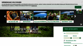What Urlaubambauernhof.com website looked like in 2016 (7 years ago)