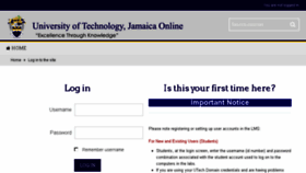 What Utechonline.utech.edu.jm website looked like in 2016 (7 years ago)