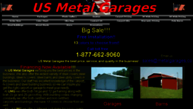 What Usmetalgarages.webstarts.com website looked like in 2016 (8 years ago)
