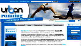 What Urban-running.fr website looked like in 2016 (7 years ago)
