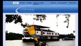 What Unterwegsinasien.de website looked like in 2016 (7 years ago)