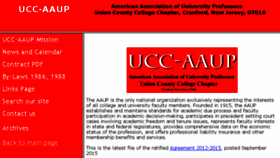 What Ucc-aaup.org website looked like in 2016 (7 years ago)